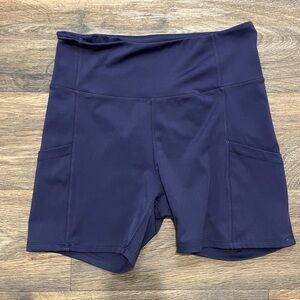 Nicole Miller Sport Dark Blue Bike Shorts